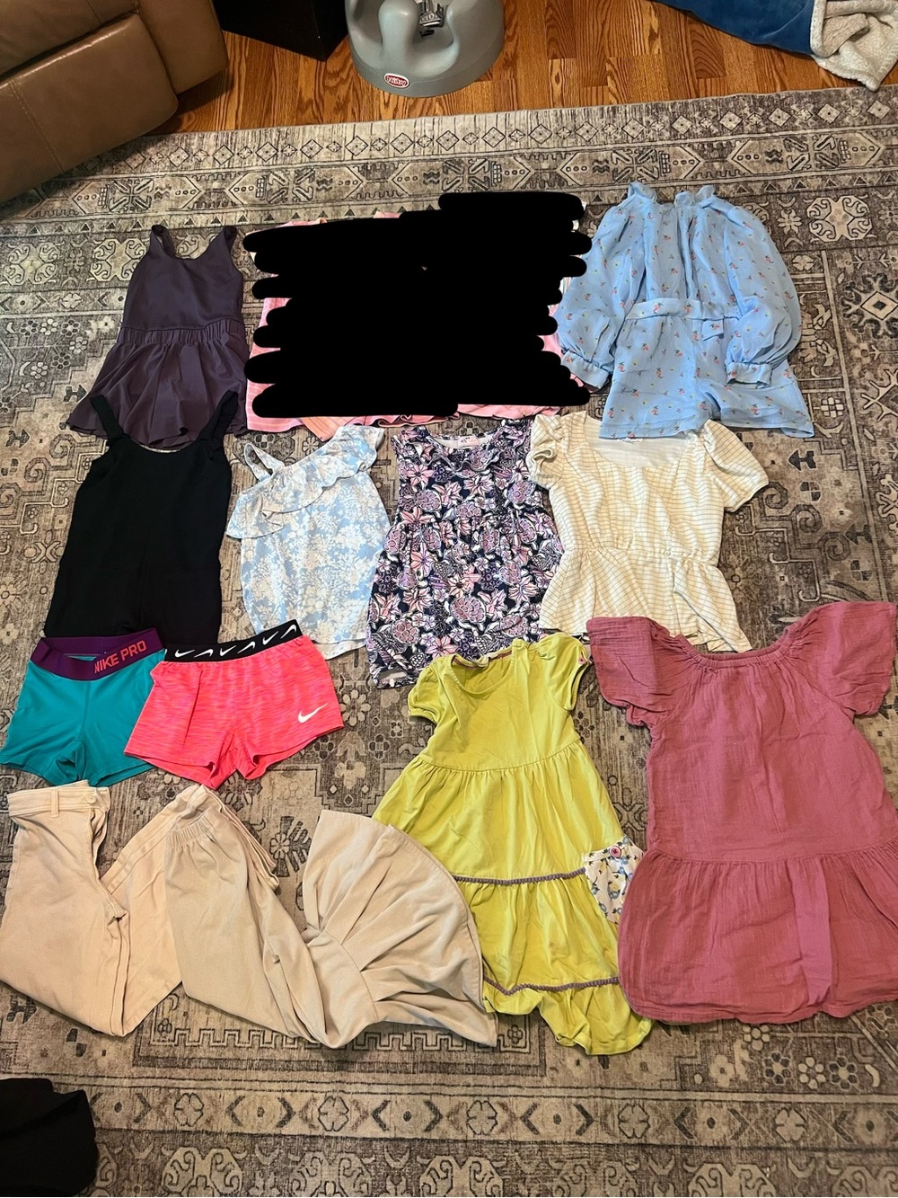 Mixed Girls Clothing Lot - Brights and Florals